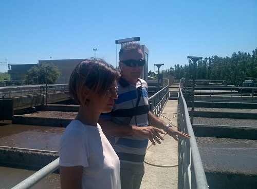 Visiting wastewater treatment plants in Italy